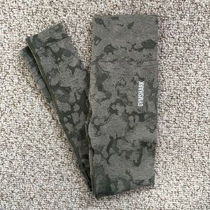 GYMSHARK ADAPT CAMO SEAMLESS LEGGINGS - Green